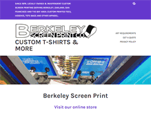 Tablet Screenshot of berkeleyscreenprint.com